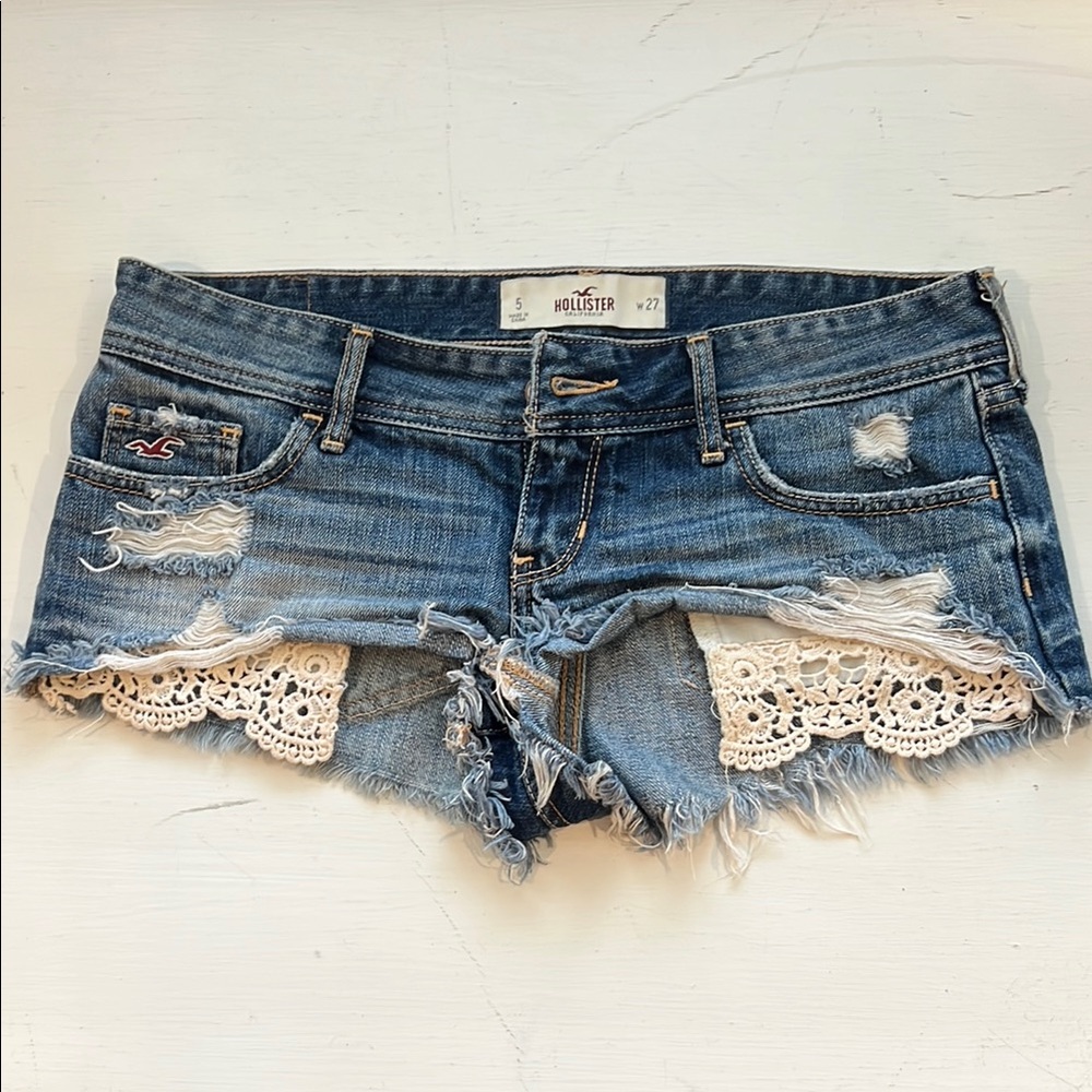Hollister Blue Denim Women's Shorts